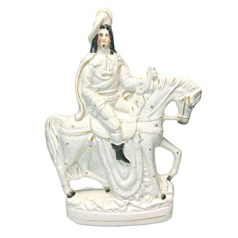Victorian Staffordshire Flat Back Bonnie Prince Charlie C1850