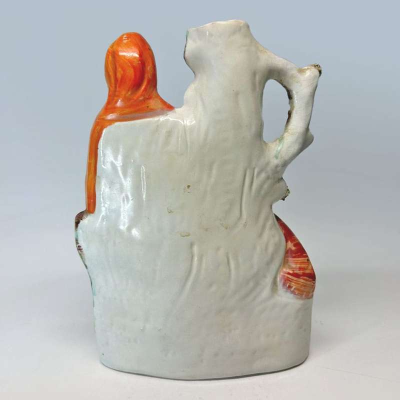 Victorian Staffordshire Red Riding Hood  C1850 Spill Vase