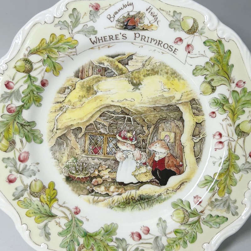 Brambly Hedge Royal Doulton Where's Primrose Plate