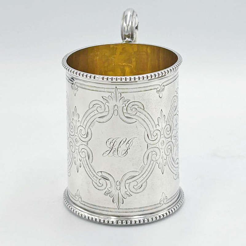 Hallmarked Silver Christening Mug London 1869
