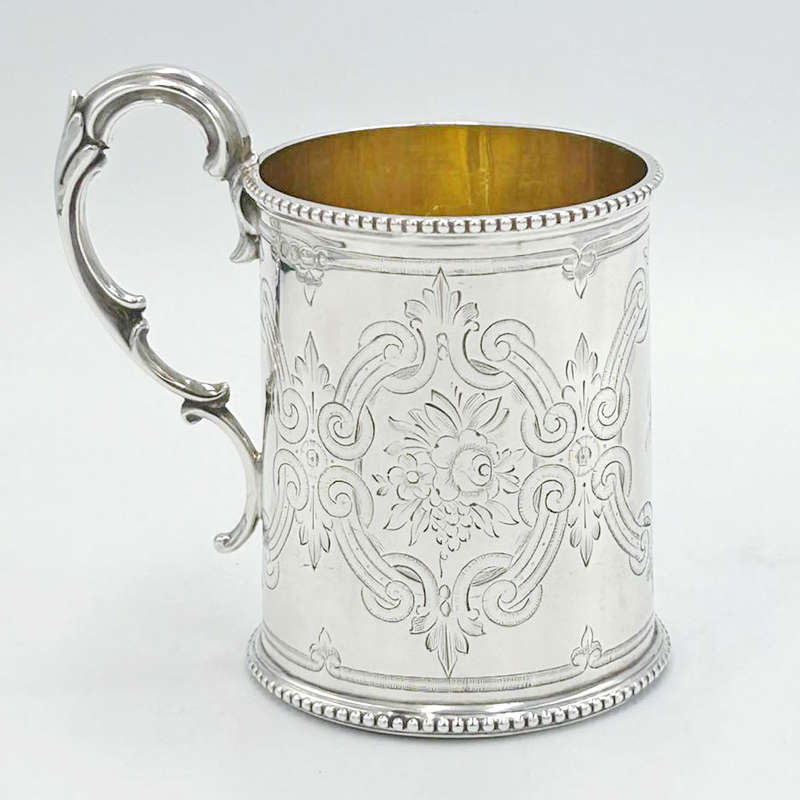 Hallmarked Silver Christening Mug London 1869
