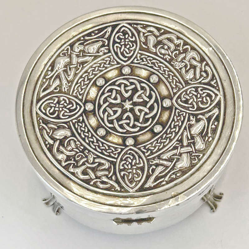 Hallmarked Silver Jewellery Casket Birmingham 1928
