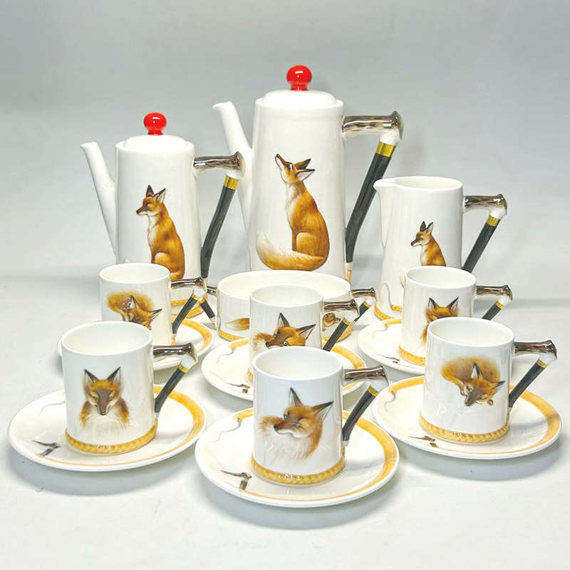 Rare Royal Doulton Reynard The Fox Coffee Service C1950