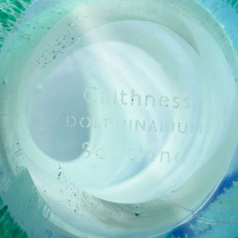 Caithness Scotland Dolphinarium  Glass Paperweight