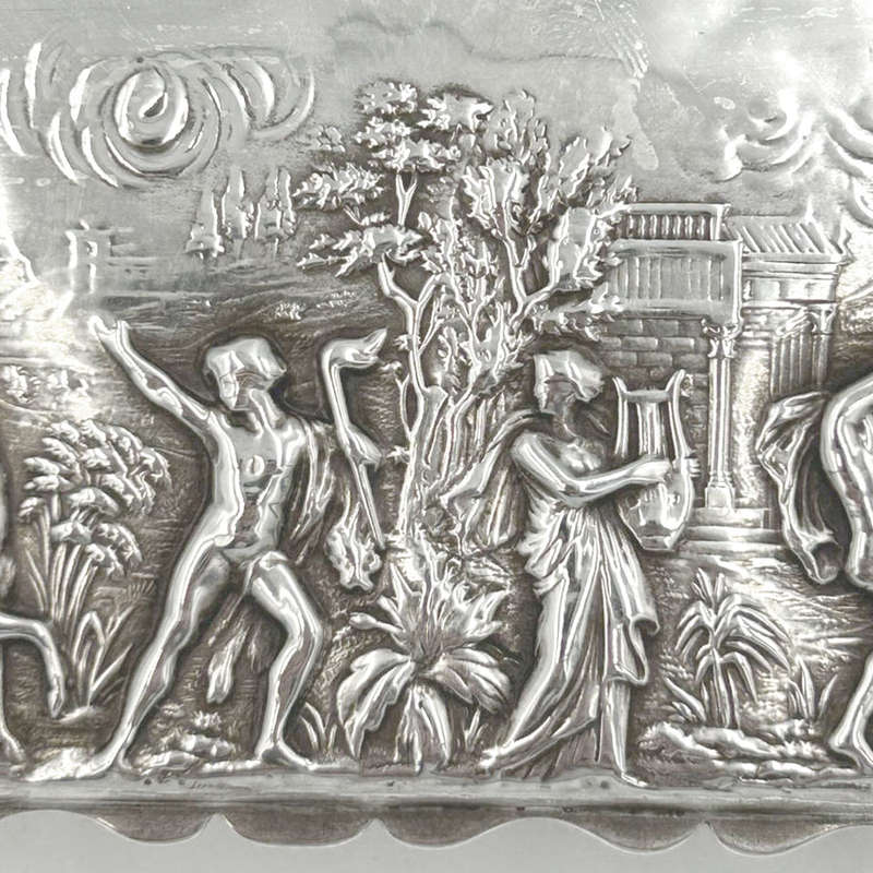 Chester Silver Neo Classical Hinged Box Chester 1902 George Nathan