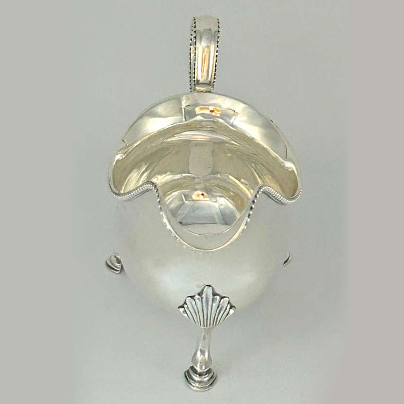 Georgian Hallmarked Silver Sauce Boat London 1779