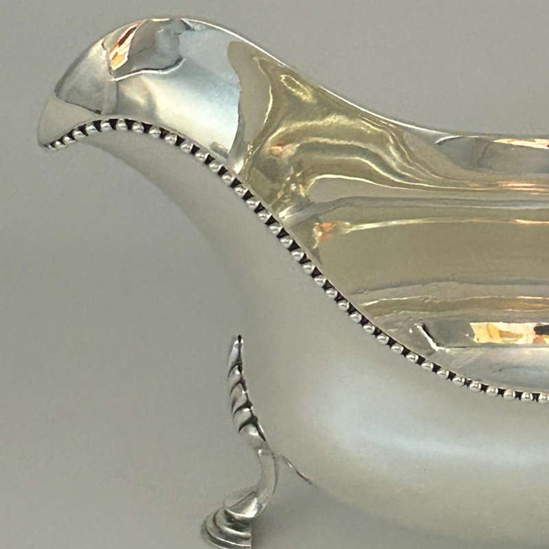 Georgian Hallmarked Silver Sauce Boat London 1779