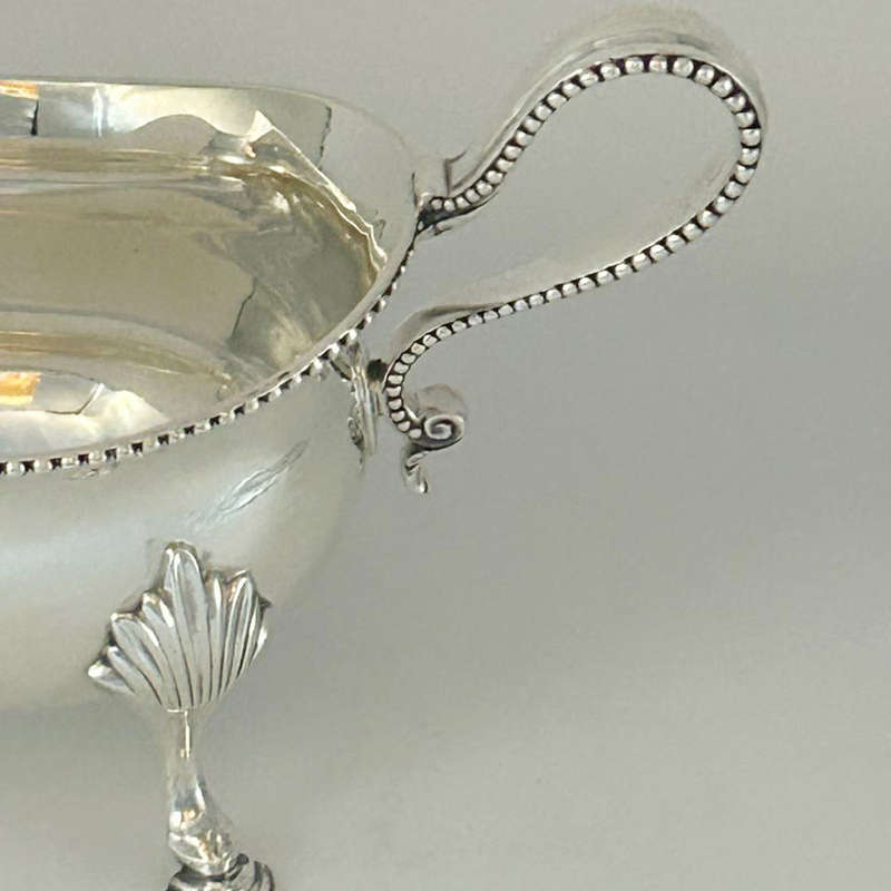 Georgian Hallmarked Silver Sauce Boat London 1779