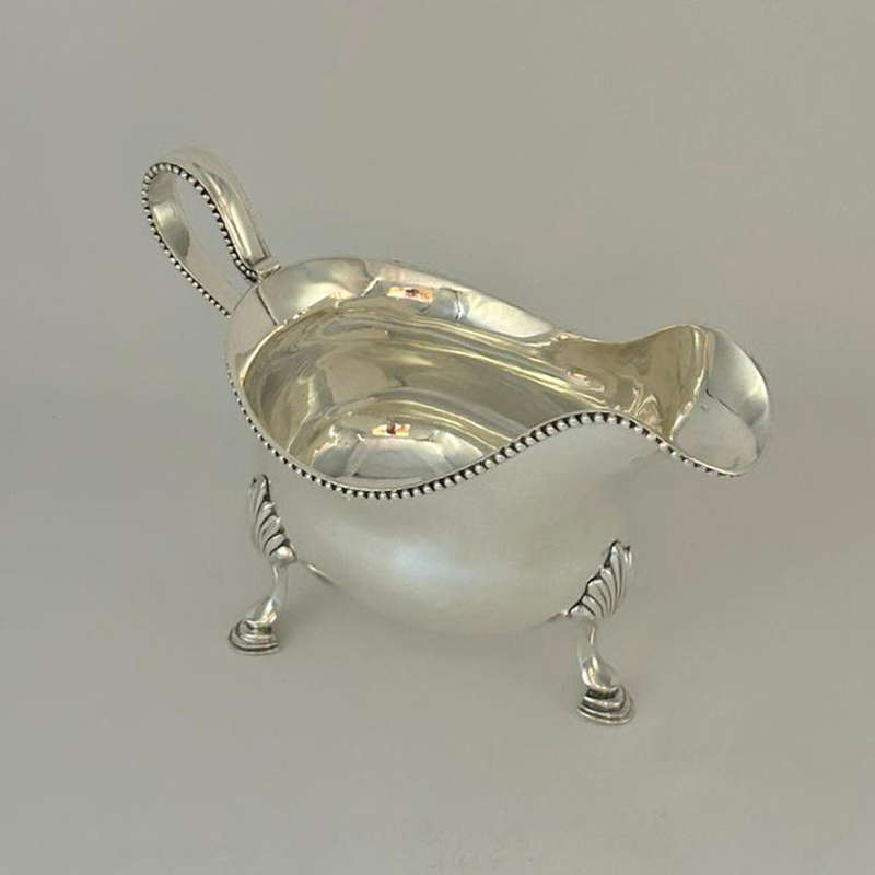 Georgian Hallmarked Silver Sauce Boat London 1779