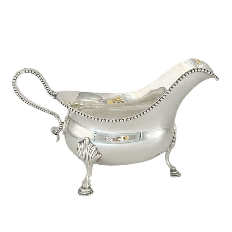 Georgian Hallmarked Silver Sauce Boat London 1779