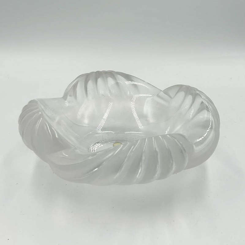 Lalique France Scolloped and Frosted Bowl