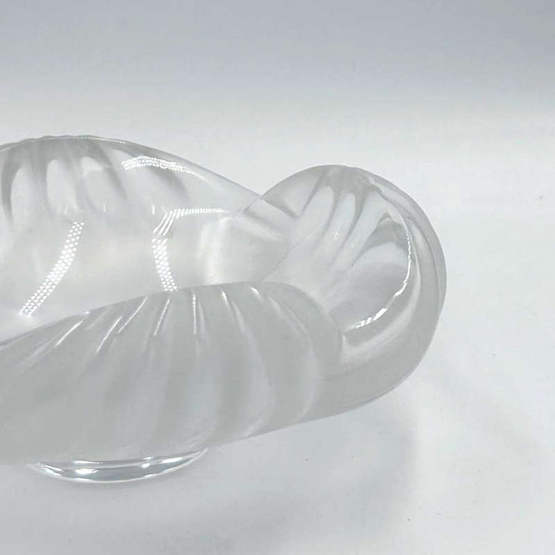 Lalique France Scolloped and Frosted Bowl