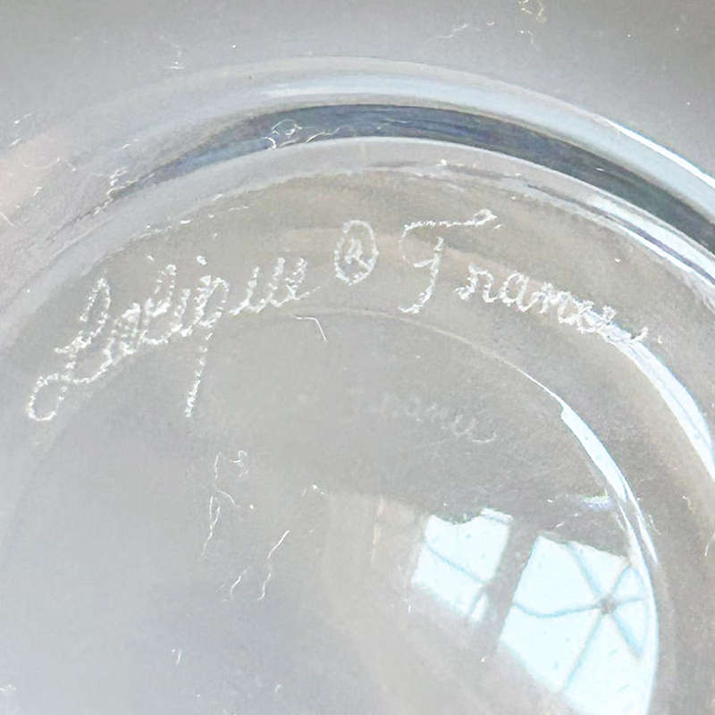 Lalique France Scolloped and Frosted Bowl