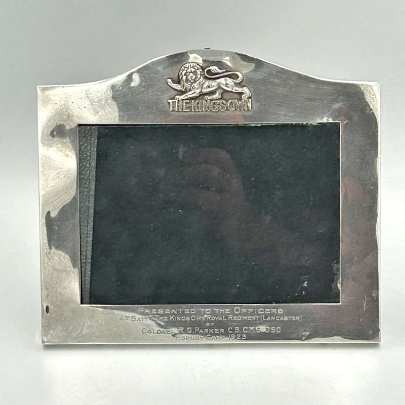 Sterling Silver Picture Frame London 1923 The Kings Own