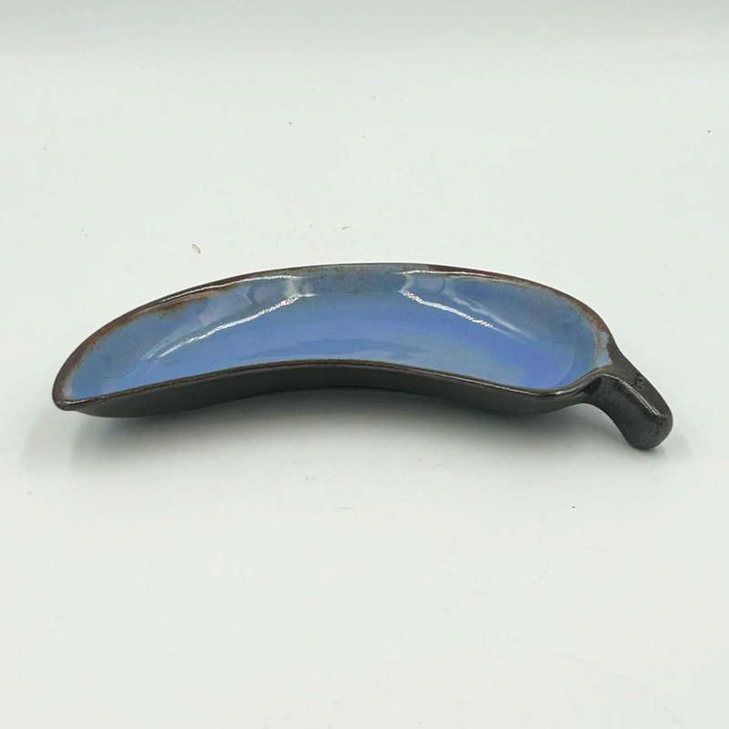 Blue Leaf Kalahari South African Pottery Dish