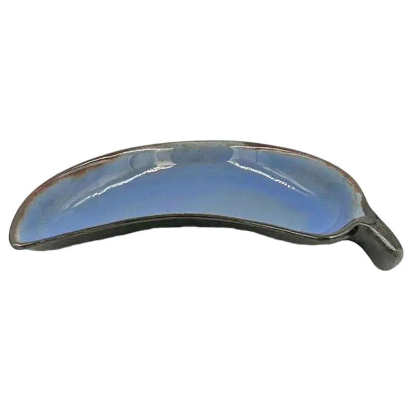 Blue Leaf Kalahari South African Pottery Dish