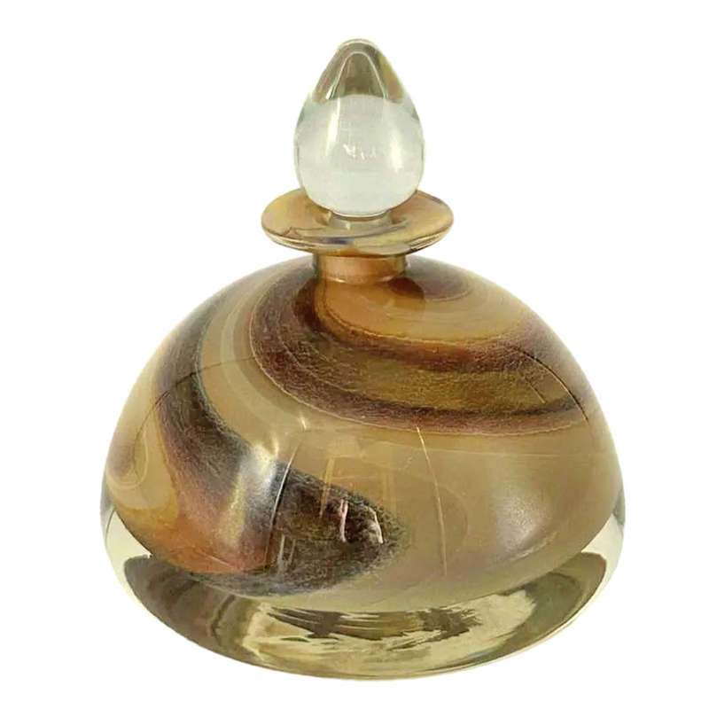 David Reade  Glass Brown Swirl Perfume Bottle  2007