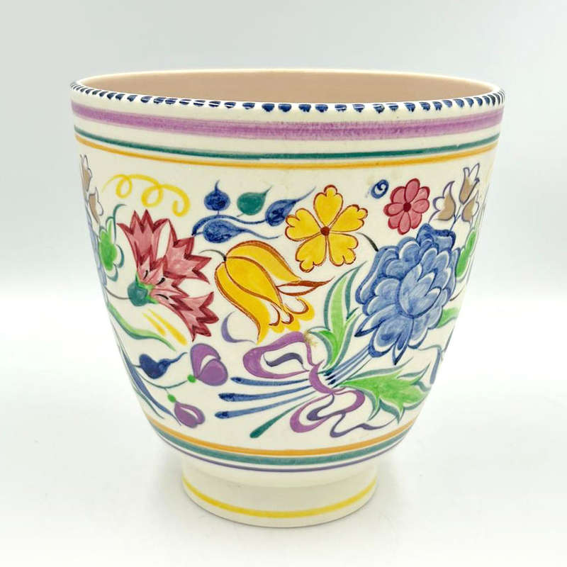 Poole Studio Pottery Floral Vase C1950