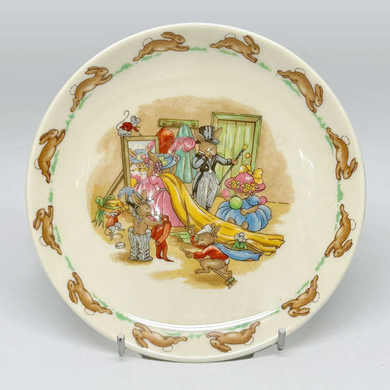 Royal Doulton Bunnykins Playing Dress Up Saucer
