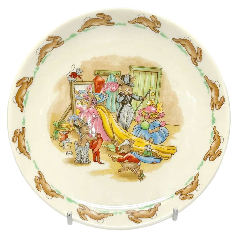 Royal Doulton Bunnykins Playing Dress Up Saucer