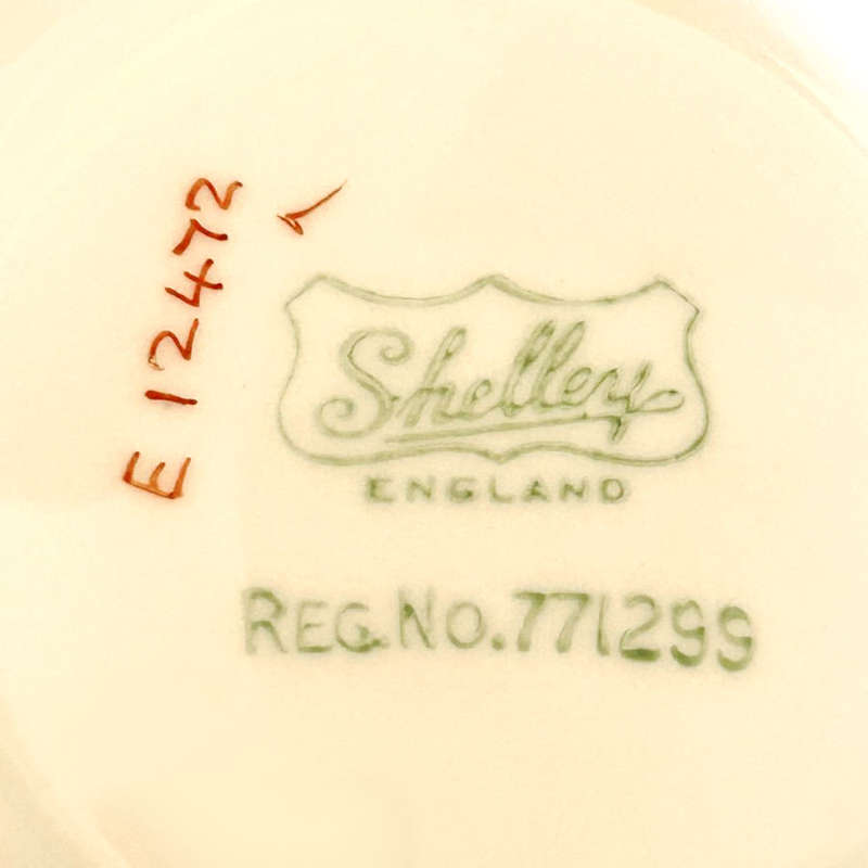 Shelley Orange and Mustard Flowers Tea Milk Jug E12472