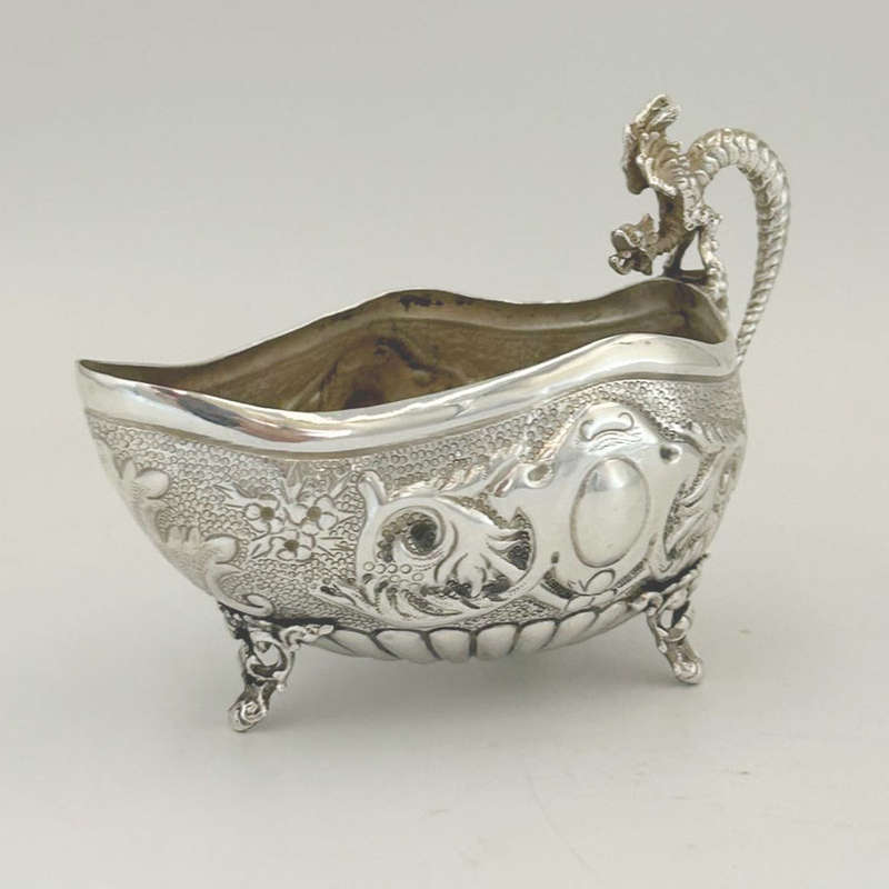 Sterling Silver Sauce Boat Dragon Handle