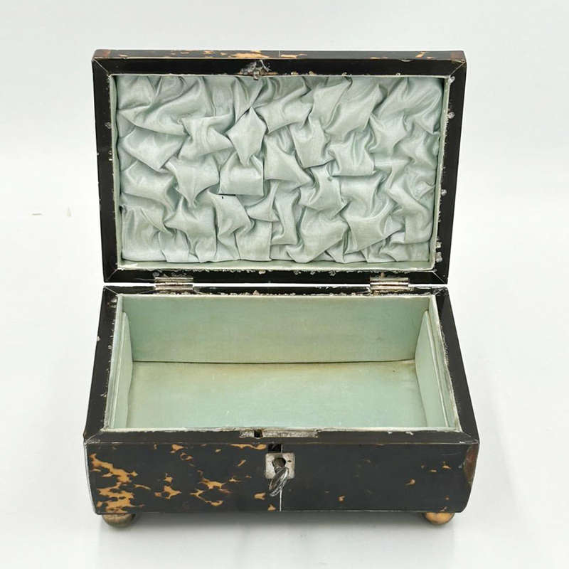 Victorian Hallmarked Silver and Tortoiseshell Sewing Box