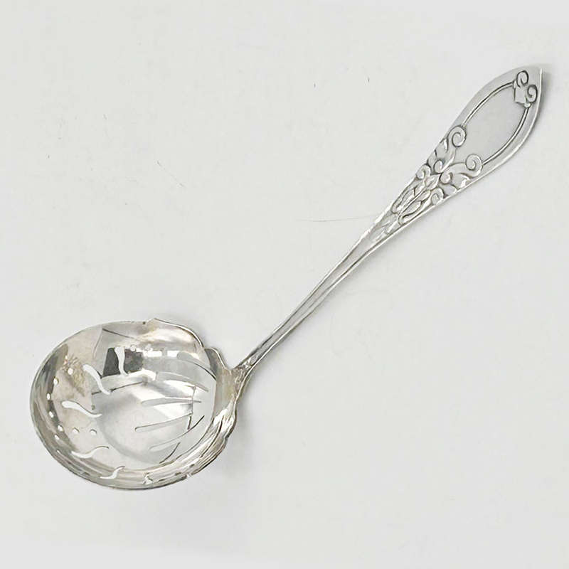 Danish Silver Sugar Sifter Spoon C F Heise