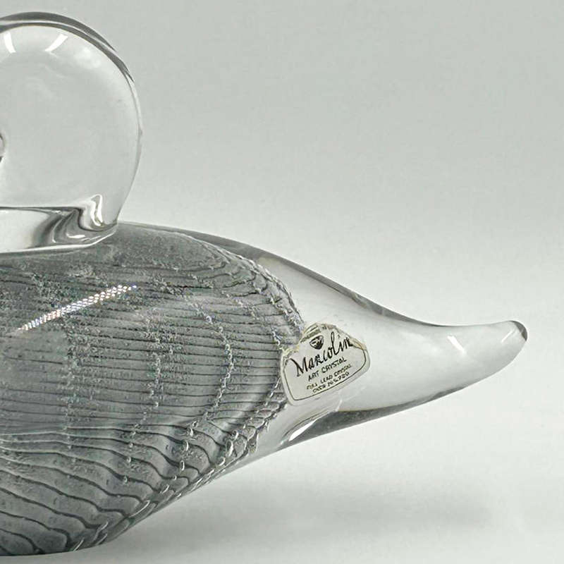 Fare Marcolin Layered Feather Crystal Duck Sweden 1960's
