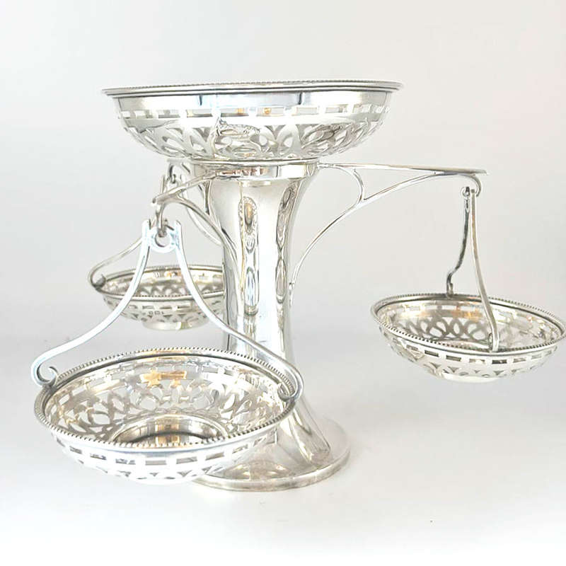 Hallmarked Silver Basket Epergne Birmingham 1908