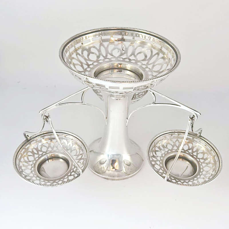 Hallmarked Silver Basket Epergne Birmingham 1908