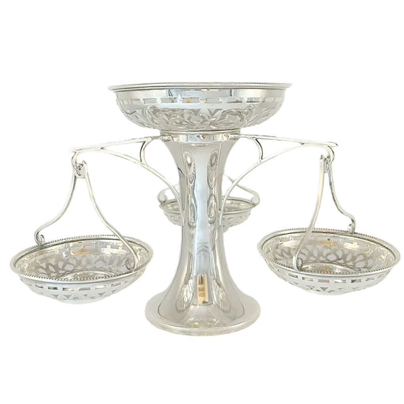 Hallmarked Silver Basket Epergne Birmingham 1908