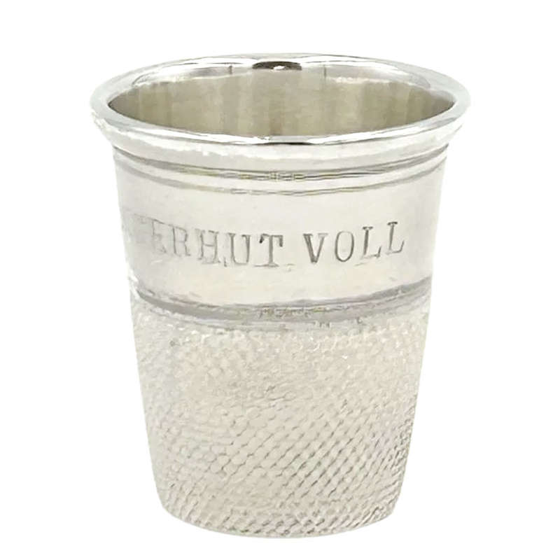 Hallmarked Sterling Silver Tot Measure Just A Thimble Full