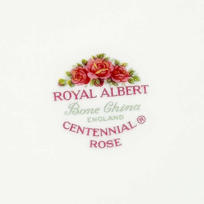 Large Royal Albert Centennial Rose Cake Plate