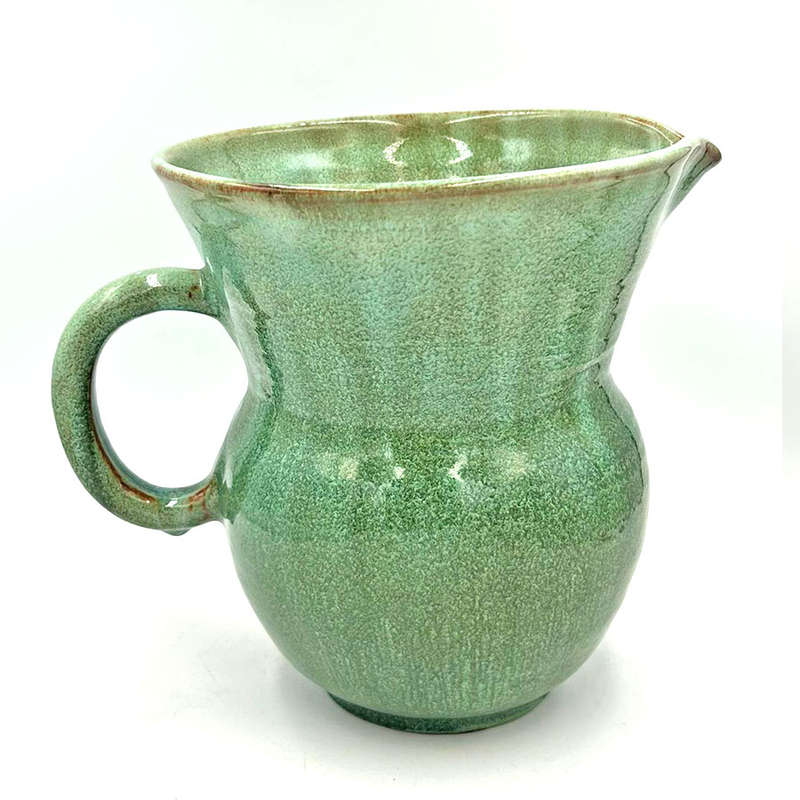 Linnware Pottery Green Glaze Large Ewer