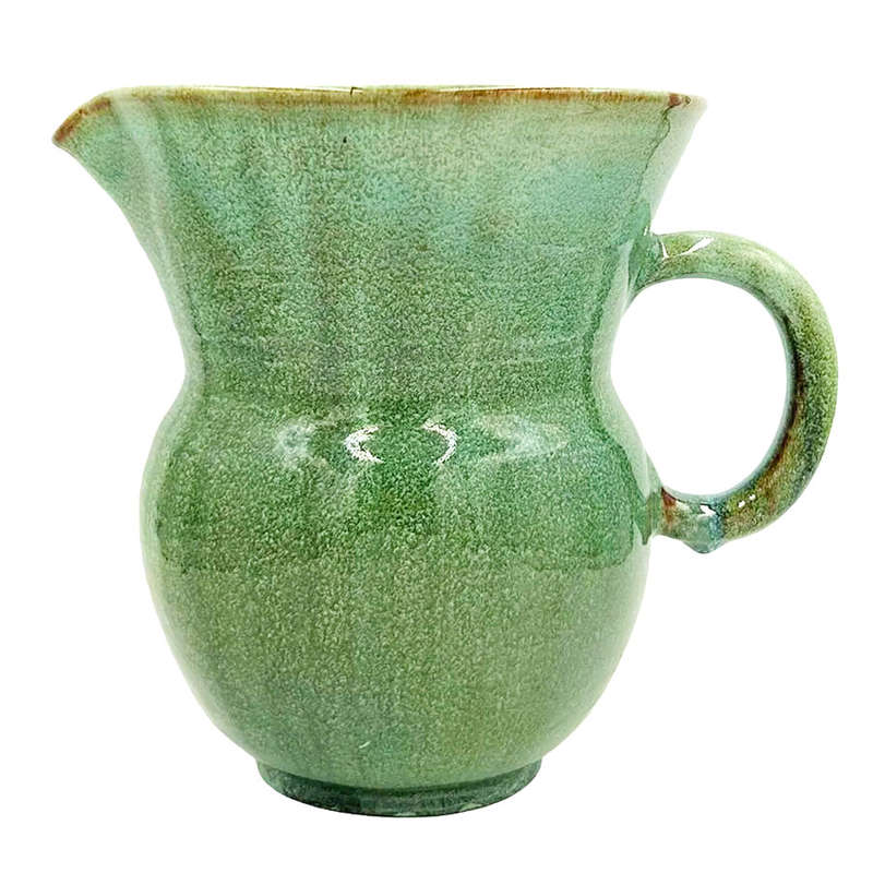 Linnware Pottery Green Glaze Large Ewer