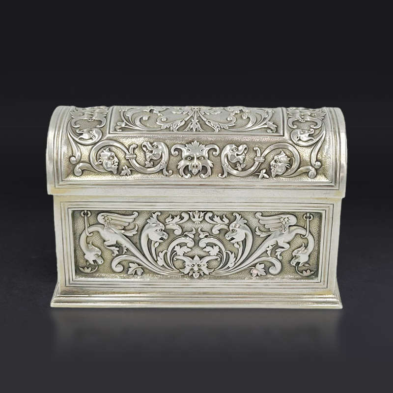 Rare Silver Chest London 1890 Carrington and Co