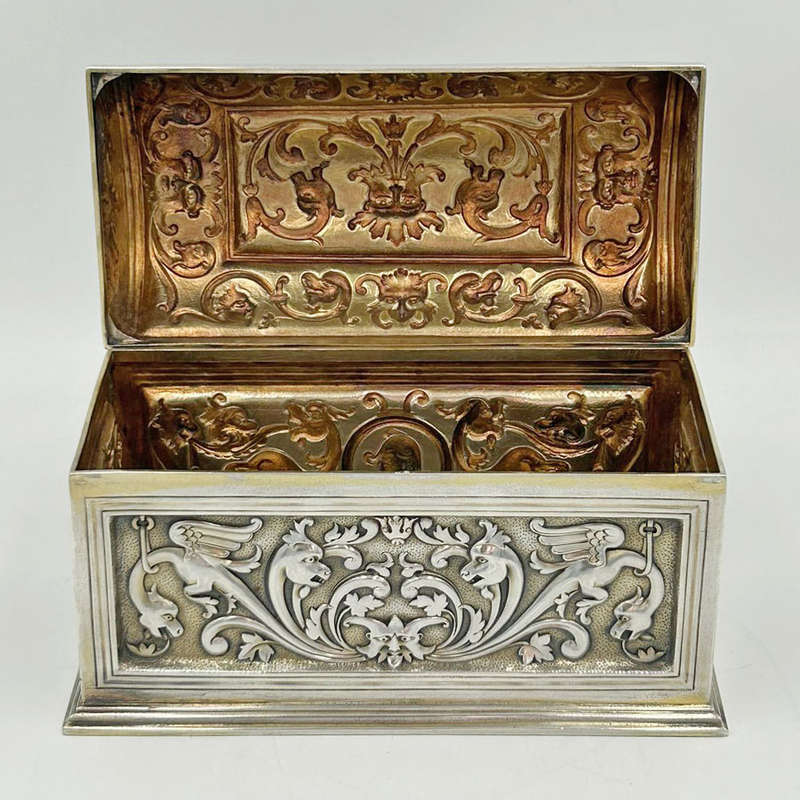 Rare Silver Chest London 1890 Carrington and Co
