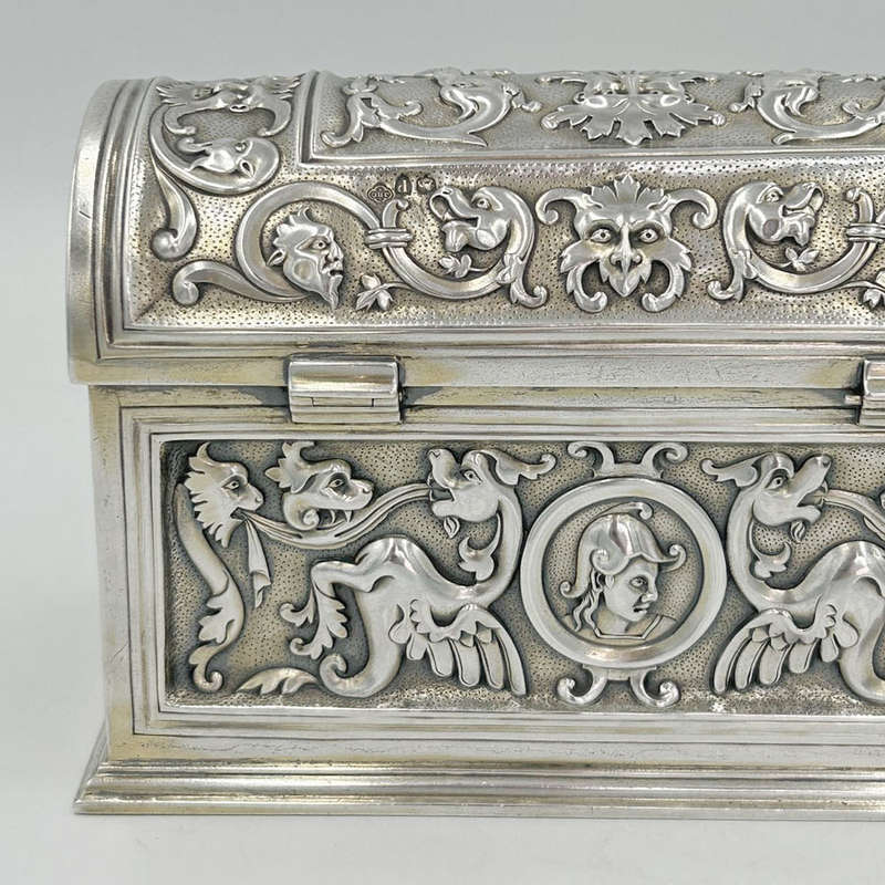 Rare Silver Chest London 1890 Carrington and Co