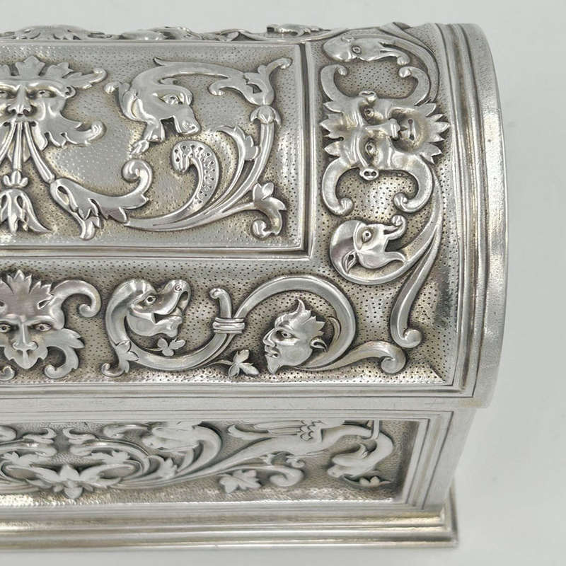 Rare Silver Chest London 1890 Carrington and Co