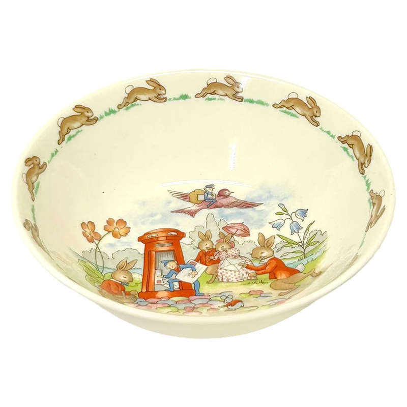 Royal Doulton Bunnykins Postman Letterbox Cereal Bowl