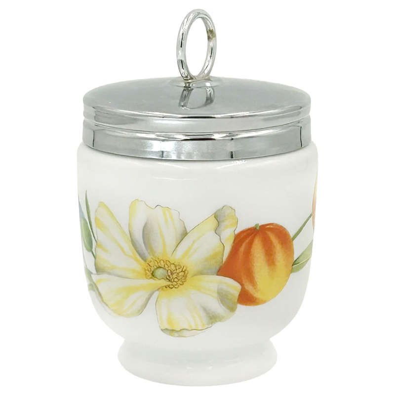 Royal Worcester Porcelain Orange Blossom Egg Coddler