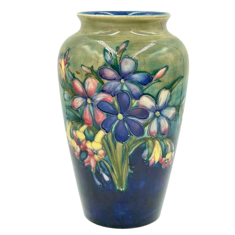 William Moorcroft Spring Flowers Vase C1928