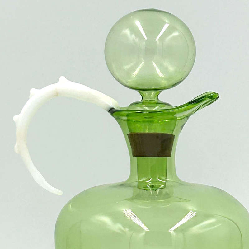 Art Deco Bimini Lauscha Dancer Glass Decanter Set Austria 1920