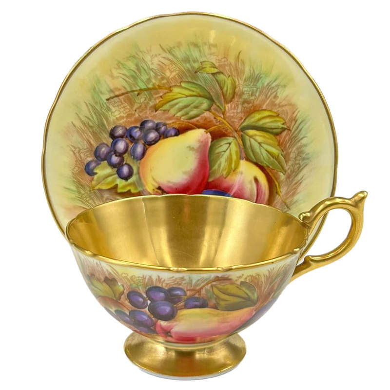 Aynsley Orchard Gold  D Jones Tea Duo