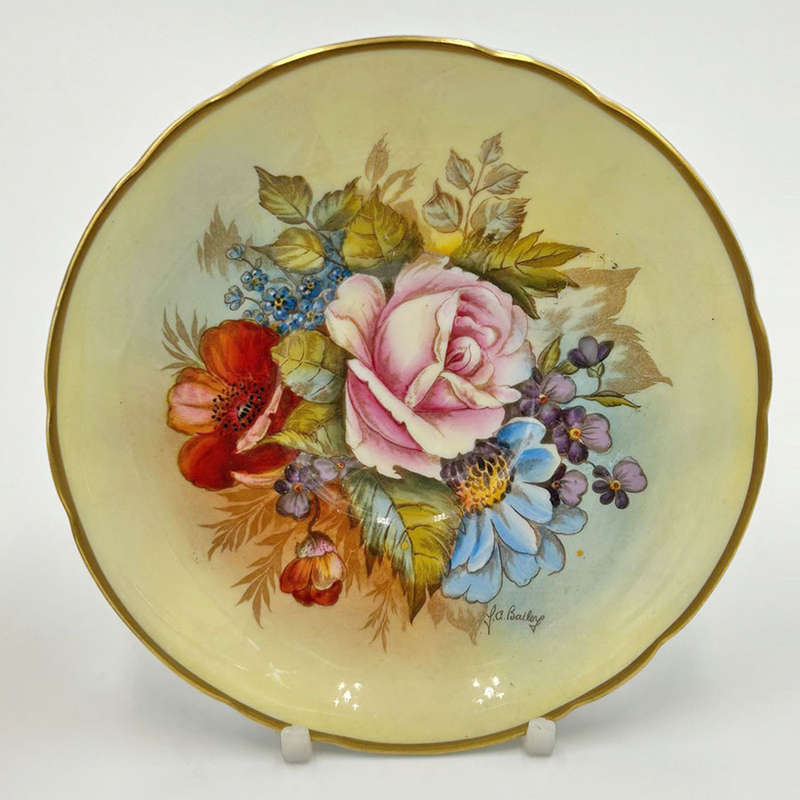 Aynsley Cabbage Rose J A Bailey Tea Cabinet Duo