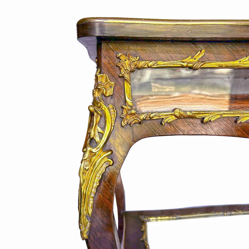 French Table Top Collectors Vitrine Style of Louis XV 19th