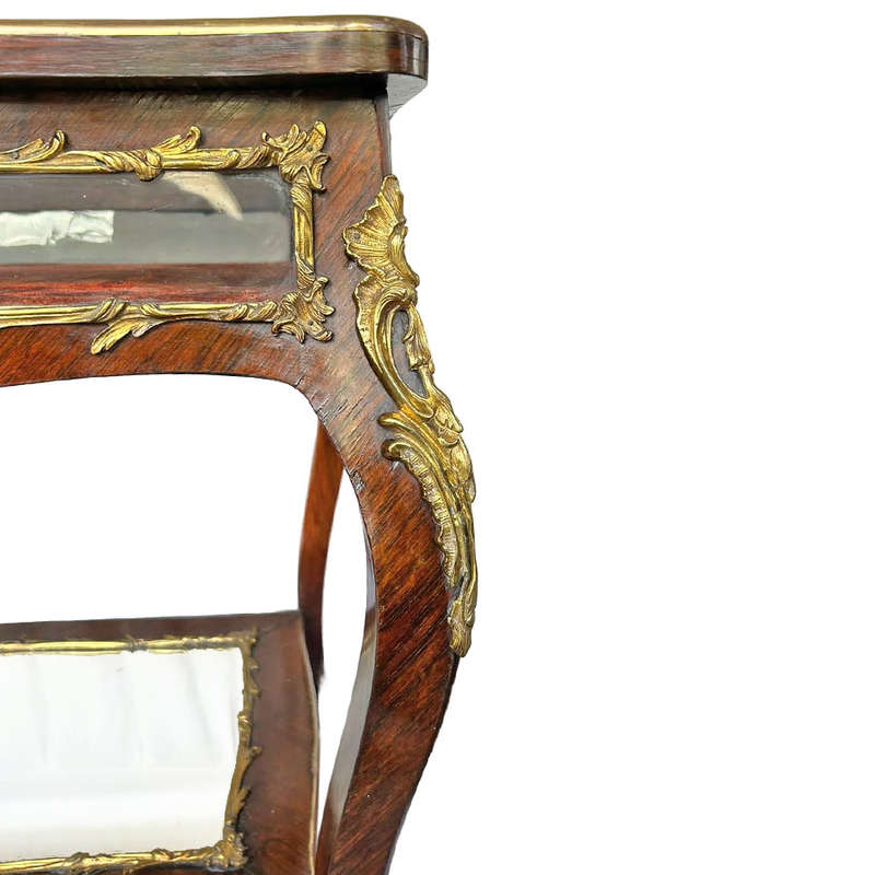 French Table Top Collectors Vitrine Style of Louis XV 19th