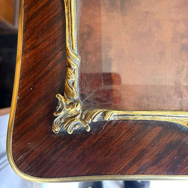 French Table Top Collectors Vitrine Style of Louis XV 19th