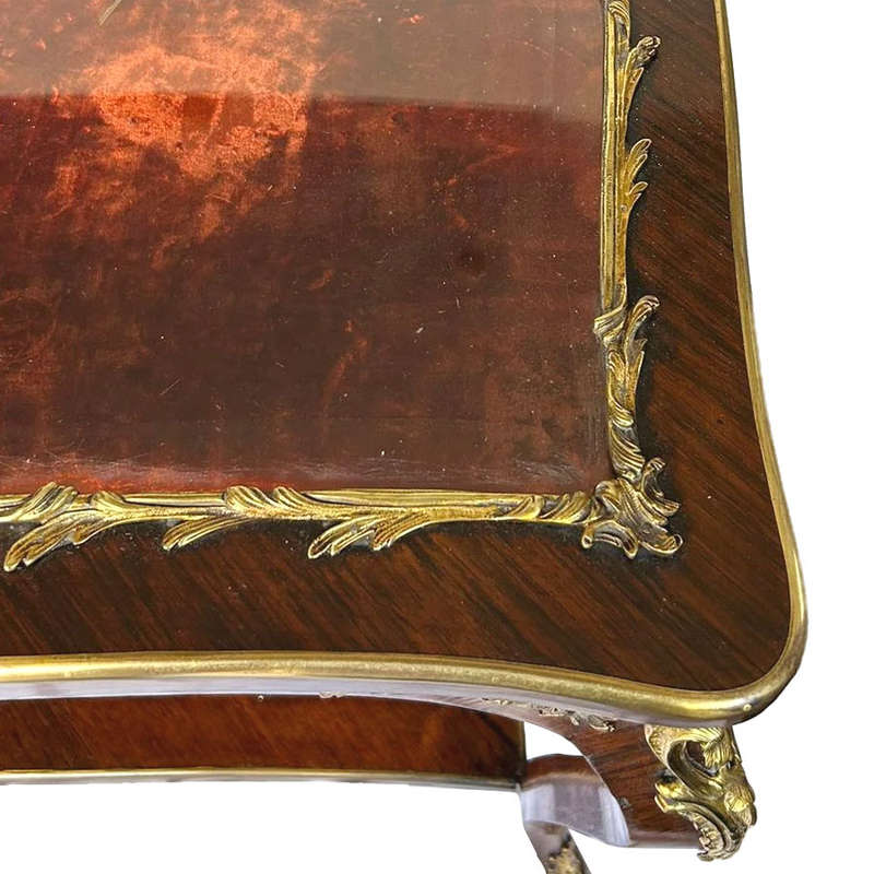 French Table Top Collectors Vitrine Style of Louis XV 19th